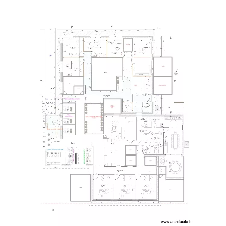 CABINET DENTAIRE SYLVAIN. Plan de 16 Pièces et 360 m² CABINET DENTAIRE SYLVAIN. Plan de 16 Pièces et 360 m²