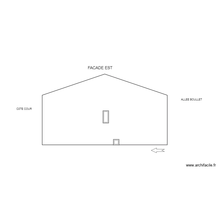 facade est clamart. Plan de facade est clamart. Plan de