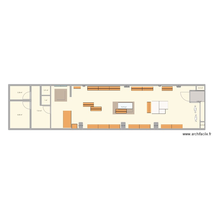 SKFK ZARAGOZA zoning III. Plan de 16 pièces et 97 m2