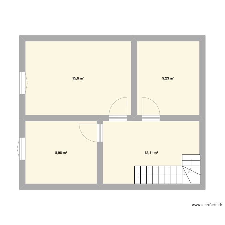 Etage 3 TFE. Plan de 0 pièce et 0 m2