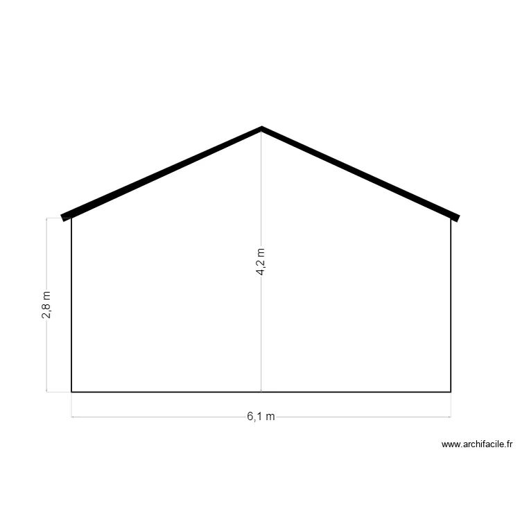 FACADE ARRIERE. Plan de 