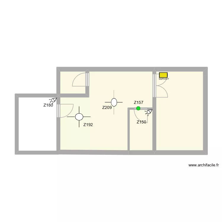 CARREFOUR  TARNOS MEZANINE PLAN. Plan de 4  et 39 m²
