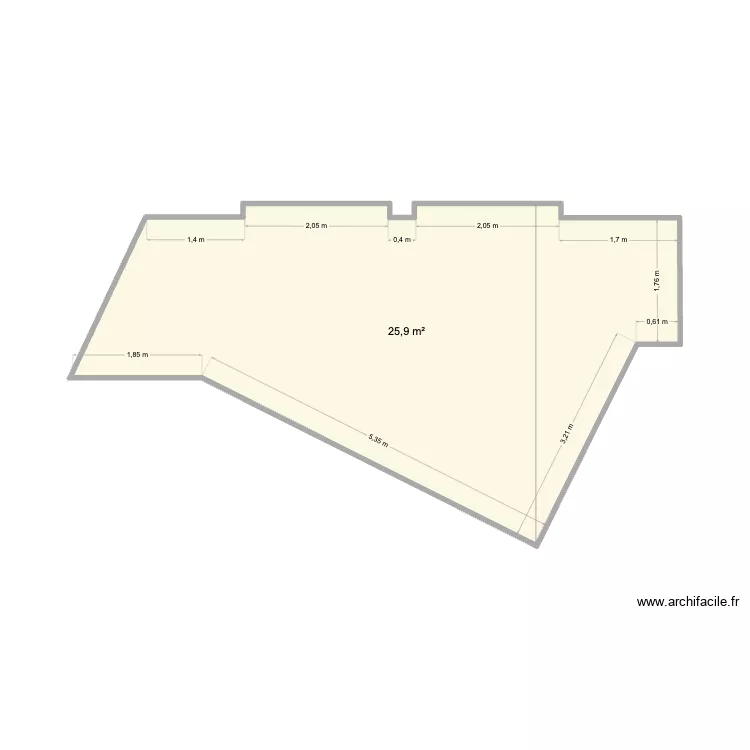 ESCALA. Plan de 1 et 26 m² ESCALA. Plan de 1 et 26 m²