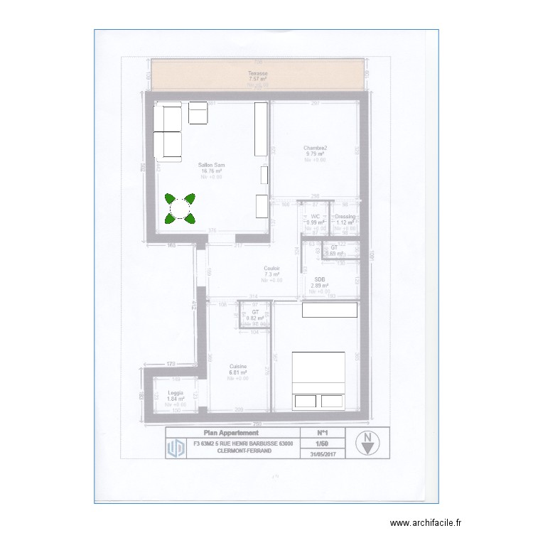 Appartement 2. Plan de 0 pièce et 0 m2