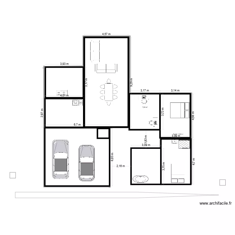 projet 2. Plan de 1 et 8 m² projet 2. Plan de 1 et 8 m²