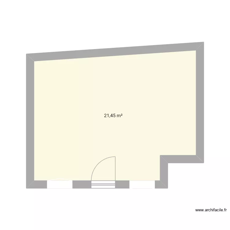PC2_Plan_au_SOL. Plan de 1  et 21 m²