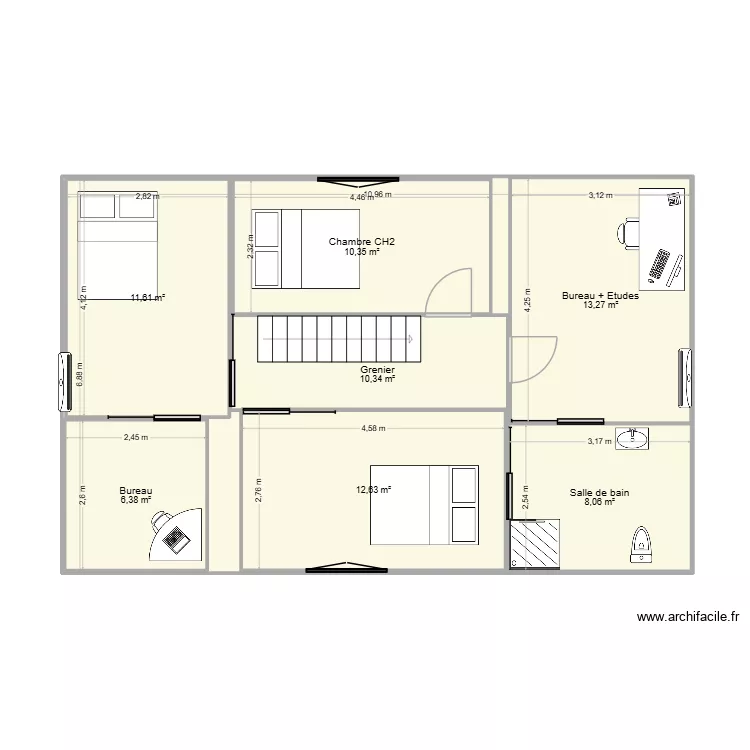 Chambres_Grenier Projet 3. Plan de 