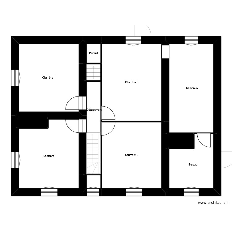 Alves. Plan de 22 pièces et 229 m2