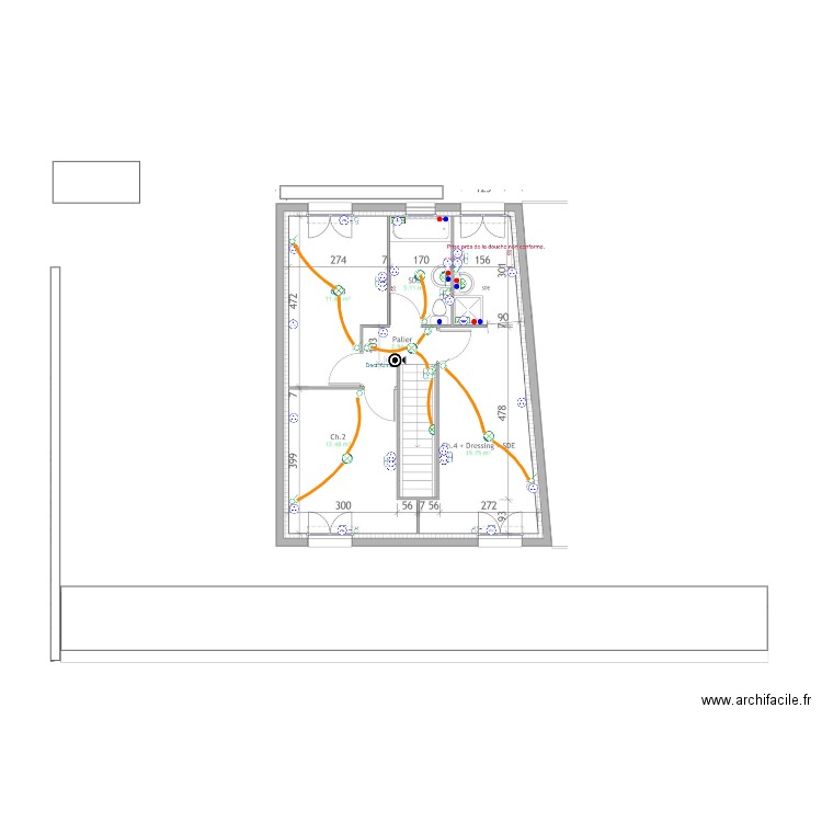 BIDI ELEC ETAGE. Plan de 0 pièce et 0 m2