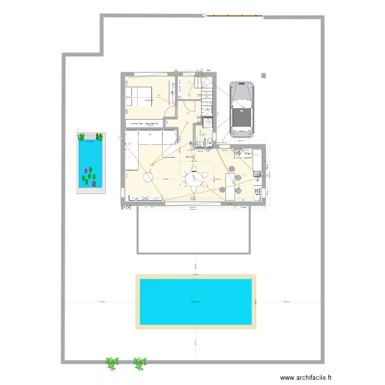 RDC PLAN LOT 3   OK CUISINE REVUE 2. Plan de 2 pièces et 69 m2