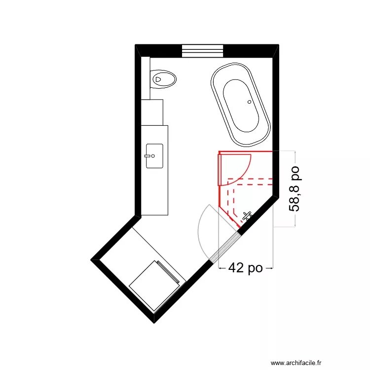 Brassard 3. Plan de 1 Pièce et 11 m² Brassard 3. Plan de 1 Pièce et 11 m²