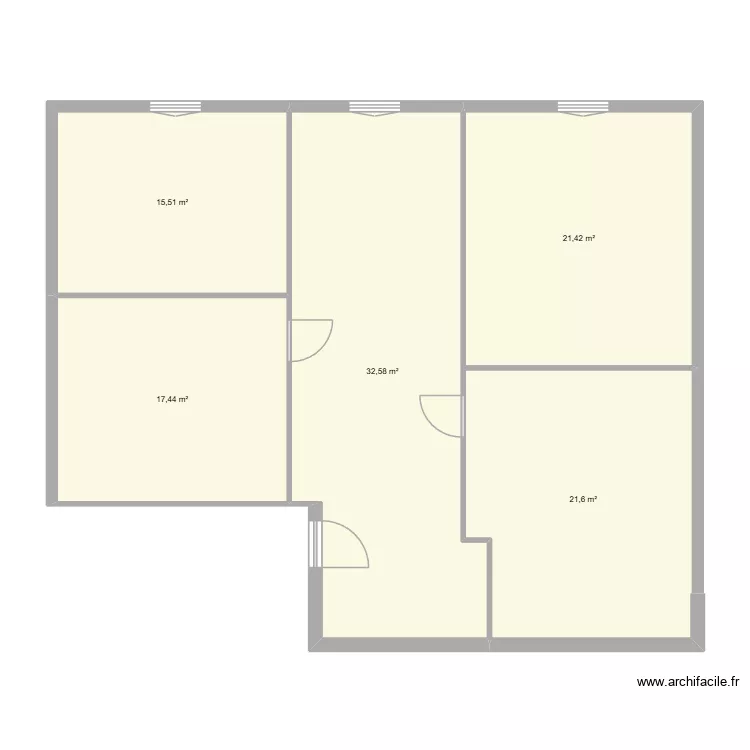 horace bertin. Plan de 5  et 109 m²