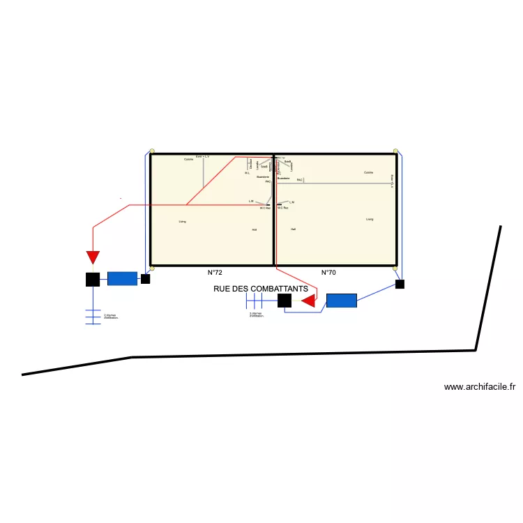 rom&eacute;e. Plan de 