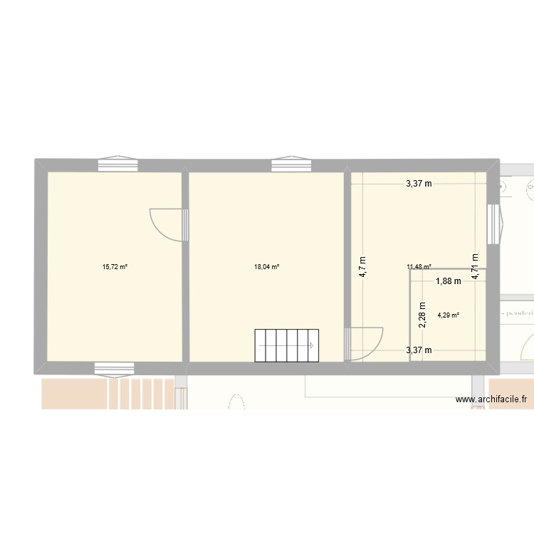 MACHOT. Plan de 10 pièces et 164 m2
