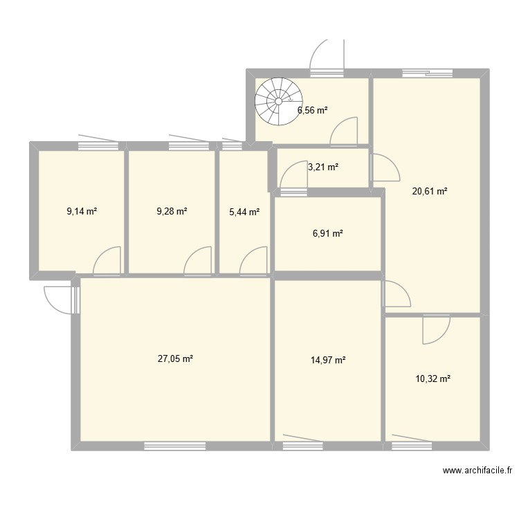 Claude Debussy T3 *4. Plan de 23 pièces et 225 m2