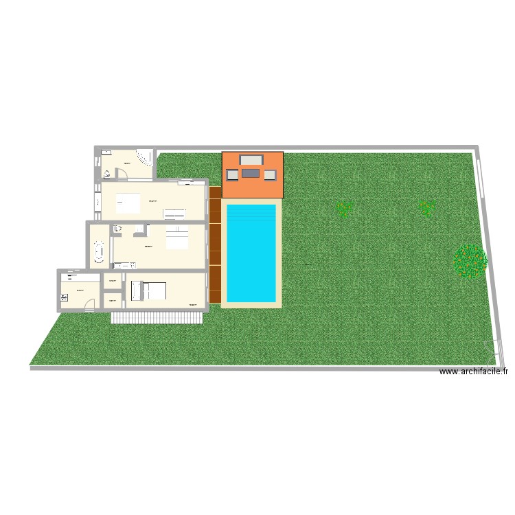 plan dar aissa. Plan de 7 pièces et 105 m2