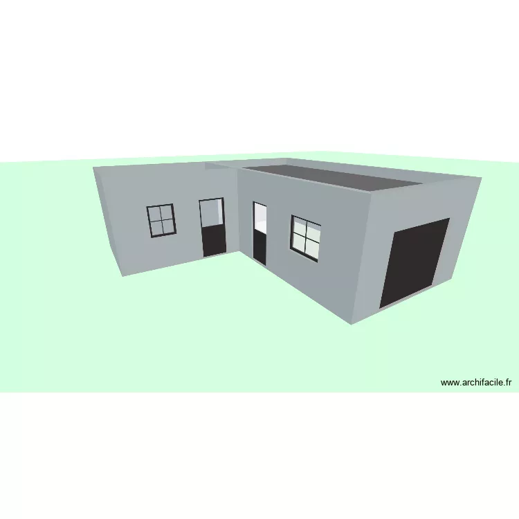 plan garage BLANCHET 01. Plan de 2  et 41 m²