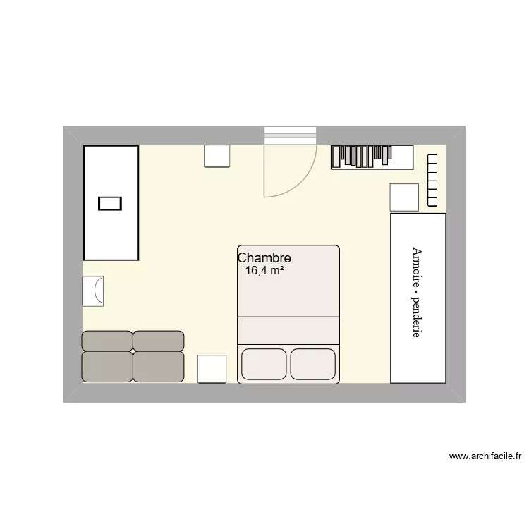 ma chambre 3. Plan de 1 Pièce et 16 m² ma chambre 3. Plan de 1 Pièce et 16 m²