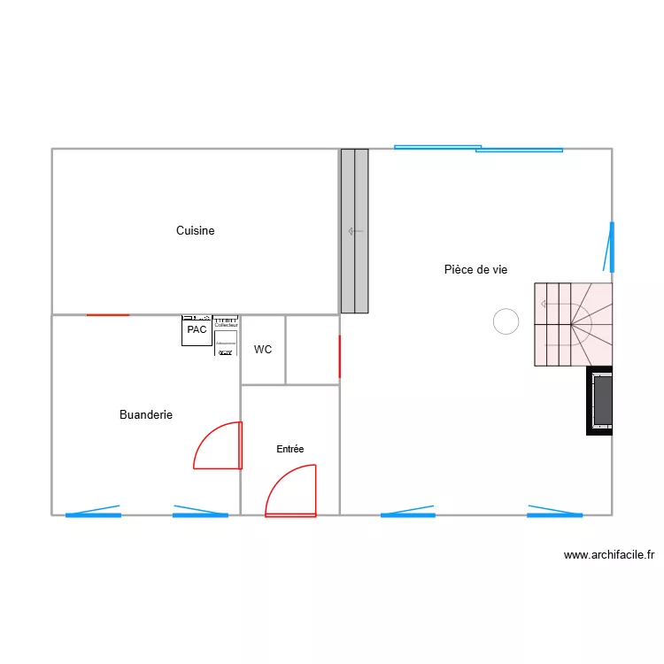 Rez-de-chauss&eacute;e ELEC. Plan de 