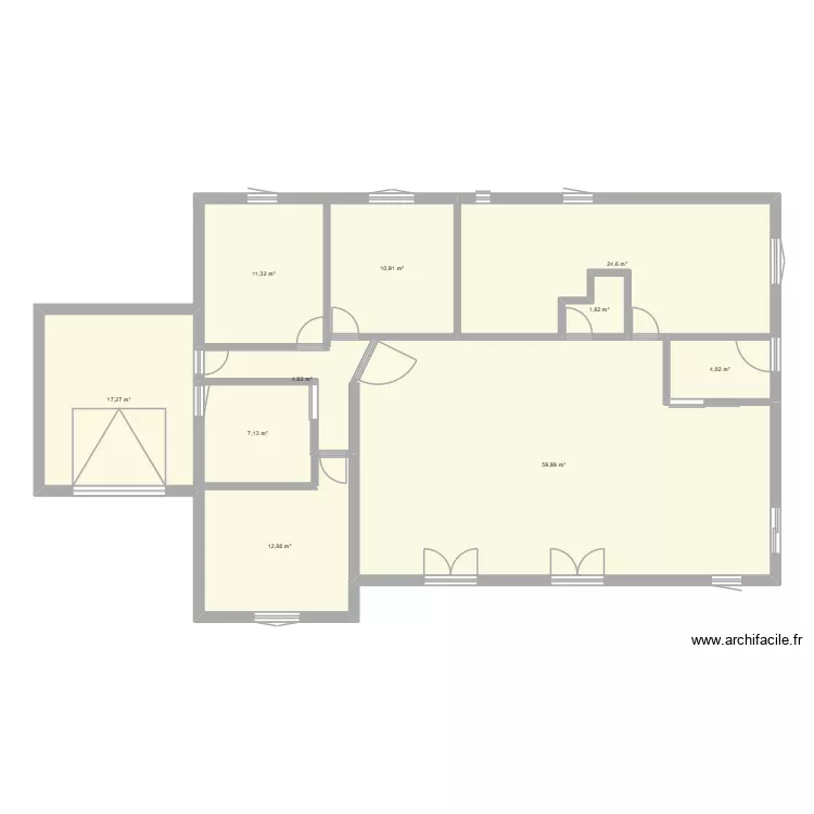 ZEFBOULAH idee projet. Plan de 10  et 155 m²