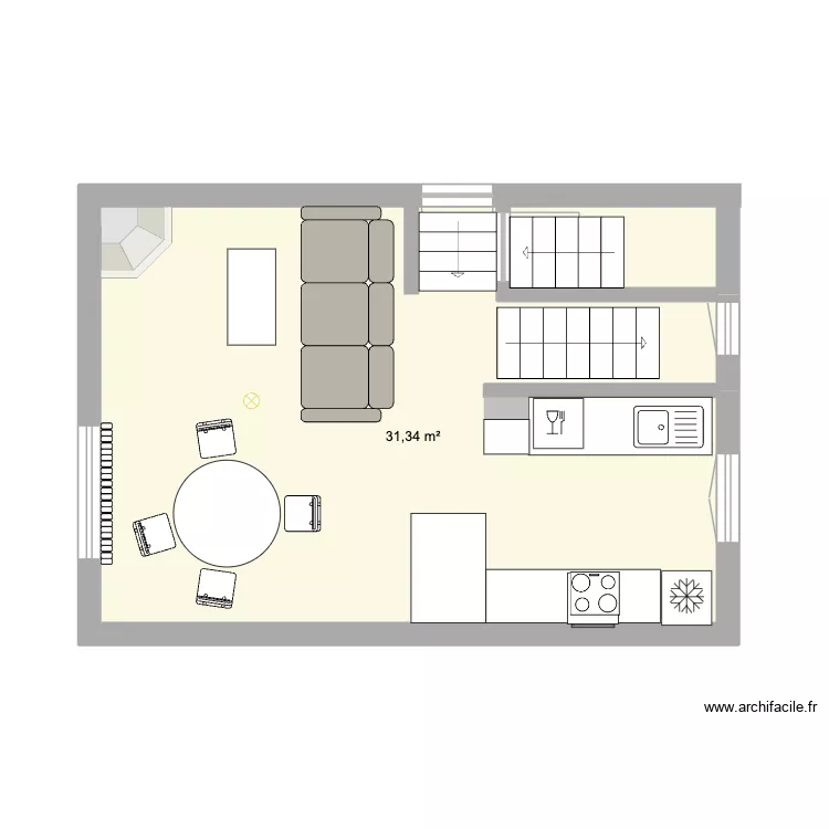 RDC revu. Plan de 1 et 31 m² RDC revu. Plan de 1 et 31 m²
