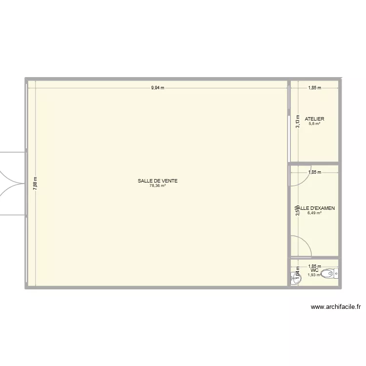 lafayette OPTIQUE vir. Plan de 4 Pièces et 93 m² lafayette OPTIQUE vir. Plan de 4 Pièces et 93 m²