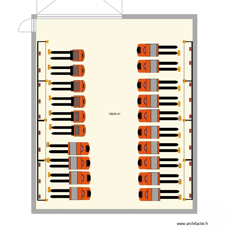 STEF CUSTINES 3. Plan de 1  et 109 m²