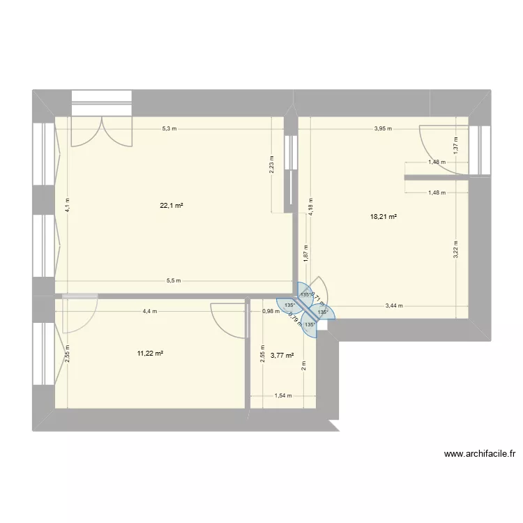 plan appart ancien. Plan de 4 et 55 m² plan appart ancien. Plan de 4 et 55 m²