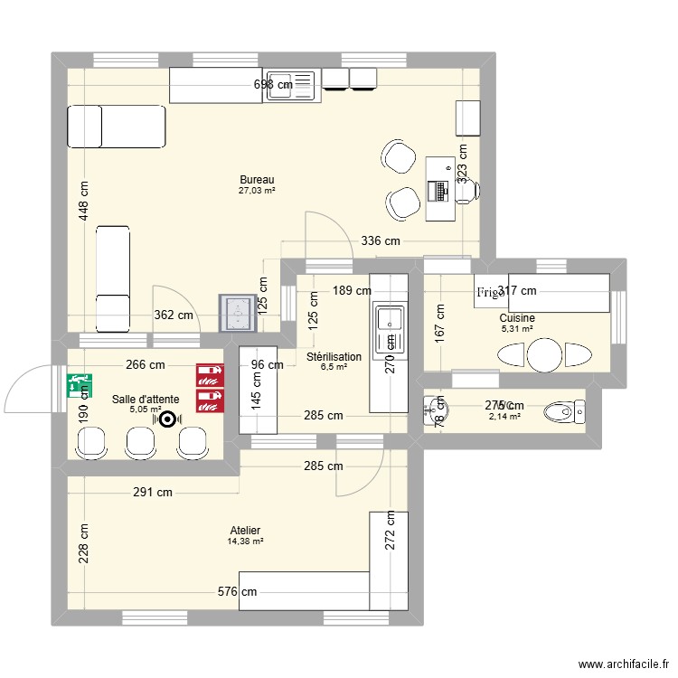 Cabinet dossier 6.5. Plan de 0 pièce et 0 m2