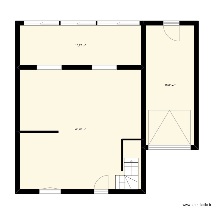 JENCEL. Plan de 5 pièces et 128 m2
