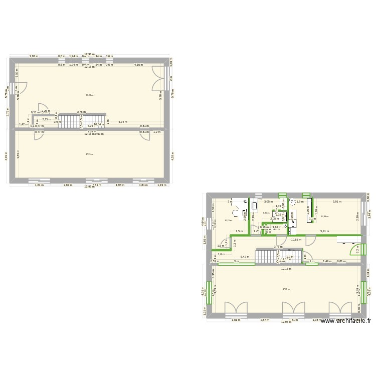 Reconstruction Maison Novembre 2025. Plan de 38 pièces et 669 m2