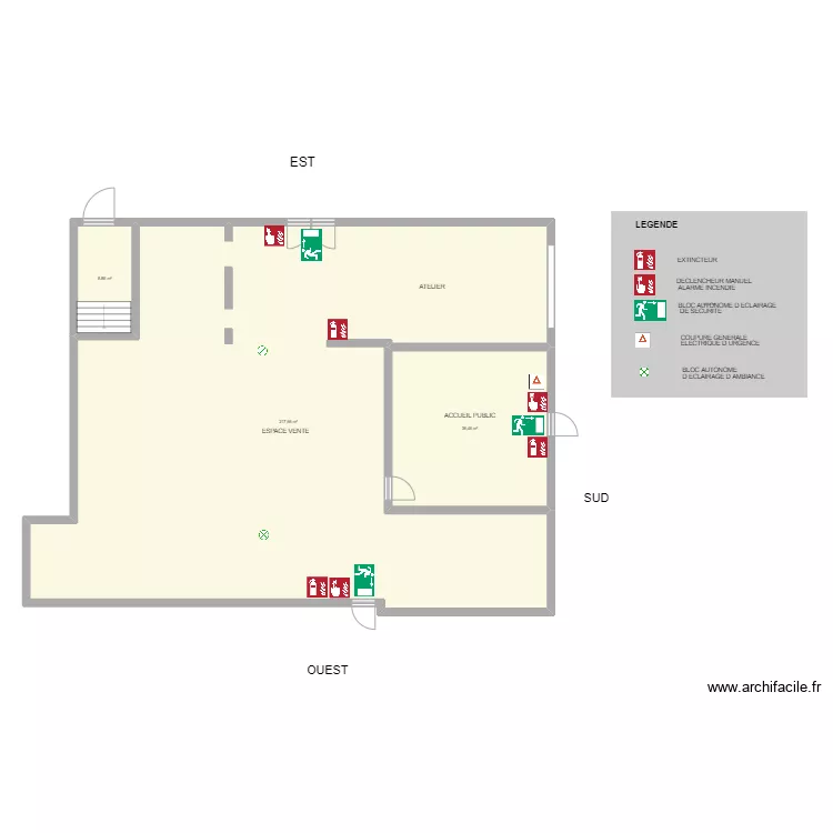 BULTOP MODIFIE. Plan de 