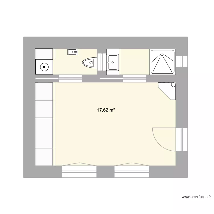 Plan simple 15.07.2026. Plan de 1 et 18 m² Plan simple 15.07.2026. Plan de 1 et 18 m²