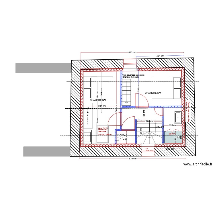 BZI Sarl. Plan de 13 pièces et 350 m2