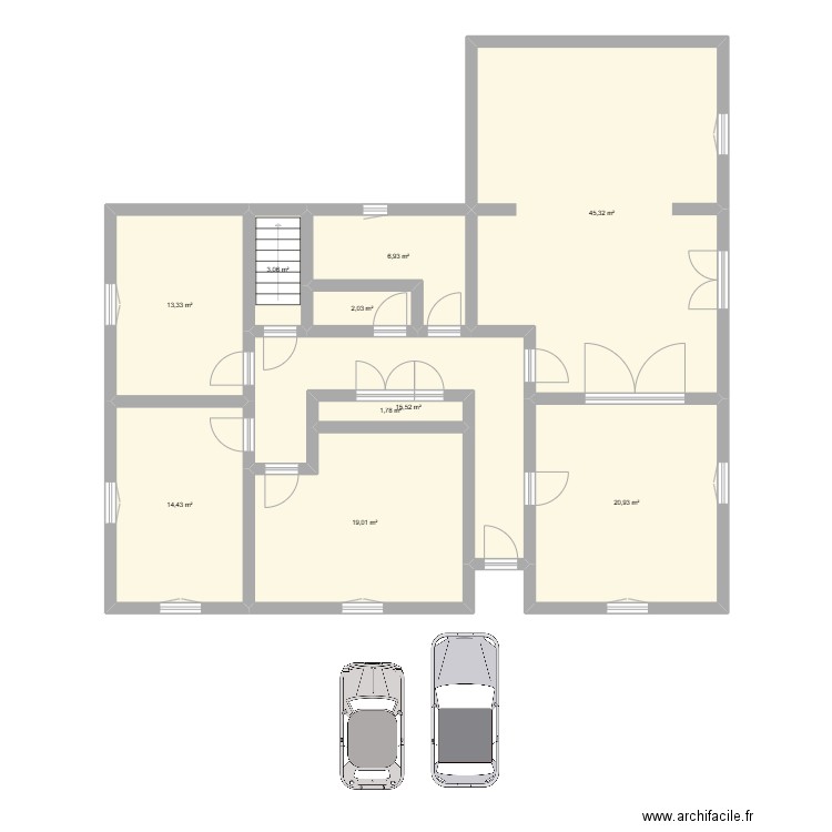 PL maison. Plan de 10 pièces et 142 m2