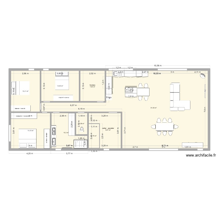 etage cuisine. Plan de 0 pièce et 0 m2
