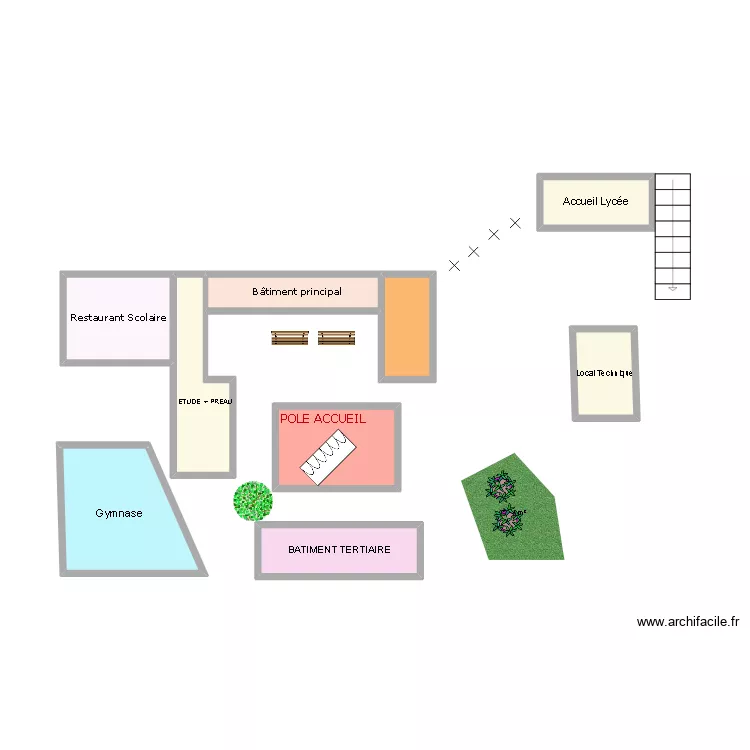 JPO. Plan de 9  et 19 m²
