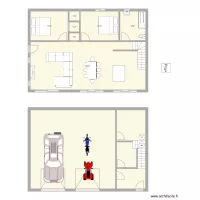 Plan maison Triplex avec Garage