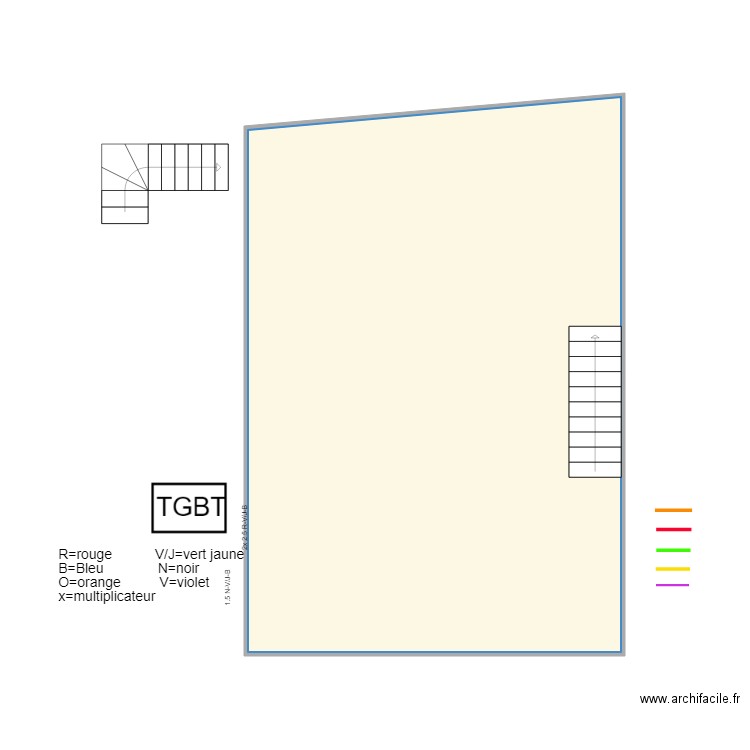 Marie jerome circuit prises Etage 2. Plan de 1 pièce et 60 m2