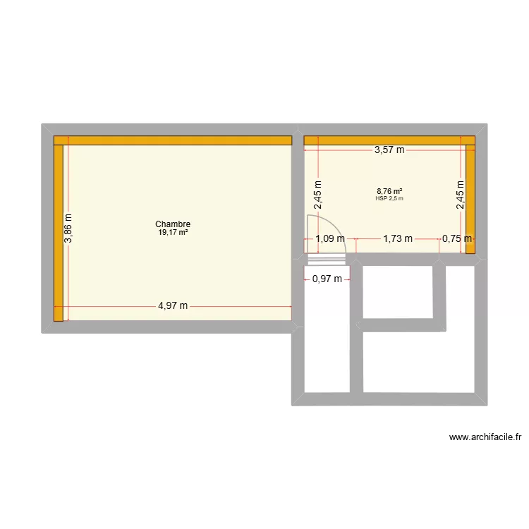 PLAN BLANDY LTGS. Plan de 2  et 28 m²