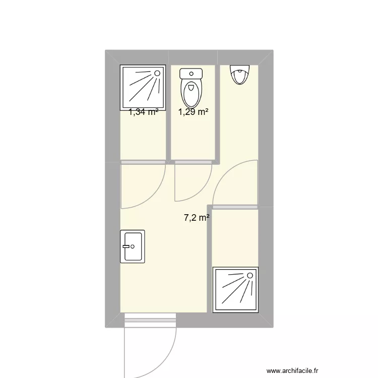 dalkia purpan. Plan de 3  et 10 m²