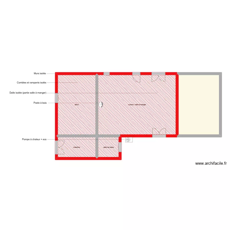 BELZANNE DENECHAUD Armel et Alexandra &eacute;tape 2. Plan de 5  et 117 m²