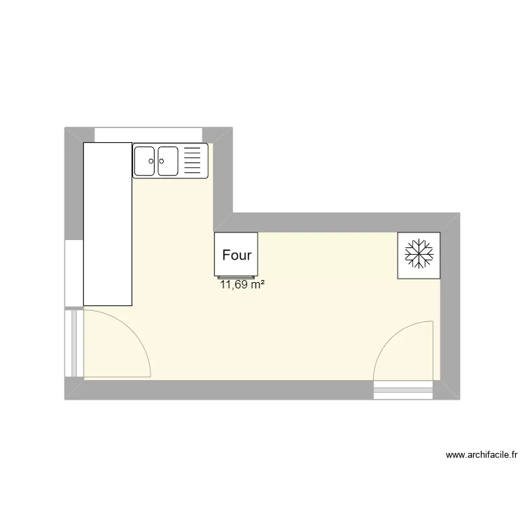 cuisine. Plan de 