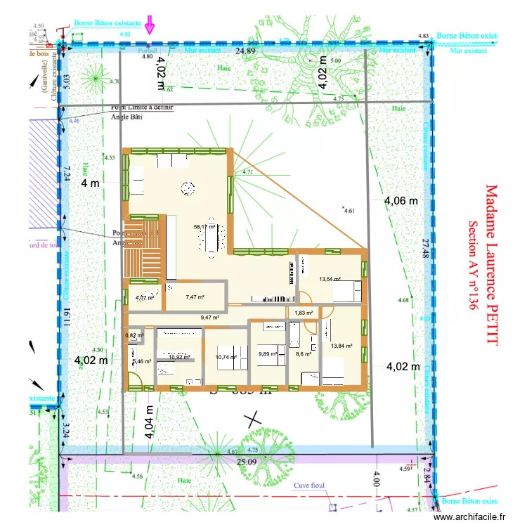Plan Arès Florence. Plan de 13 et 155 m² Plan Arès Florence. Plan de 13 et 155 m²
