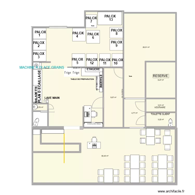 plan mas pour agrement AVEC N PALOX ET RESERVE JEUDI 12. Plan de 7 Pièces et 115 m² plan mas pour agrement AVEC N PALOX ET RESERVE JEUDI 12. Plan de 7 Pièces et 115 m²