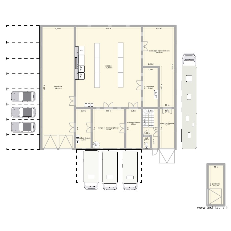 prjet 1. Plan de 16 pièces et 482 m2