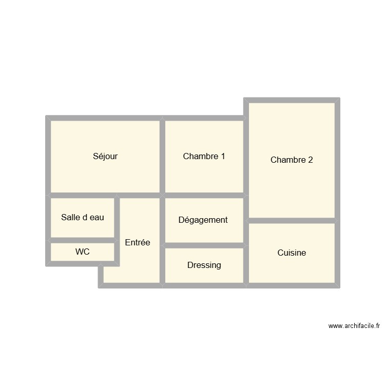 2504 CADERO. Plan de 9 pièces et 19 m2