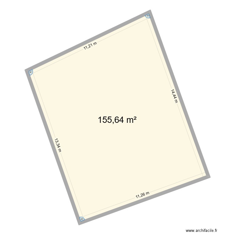 cadastre. Plan de 1 pièce et 156 m2