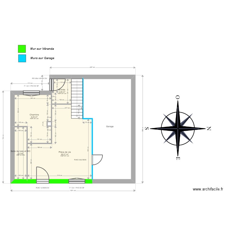 ML24005793. Plan de 7 pièces et 71 m2