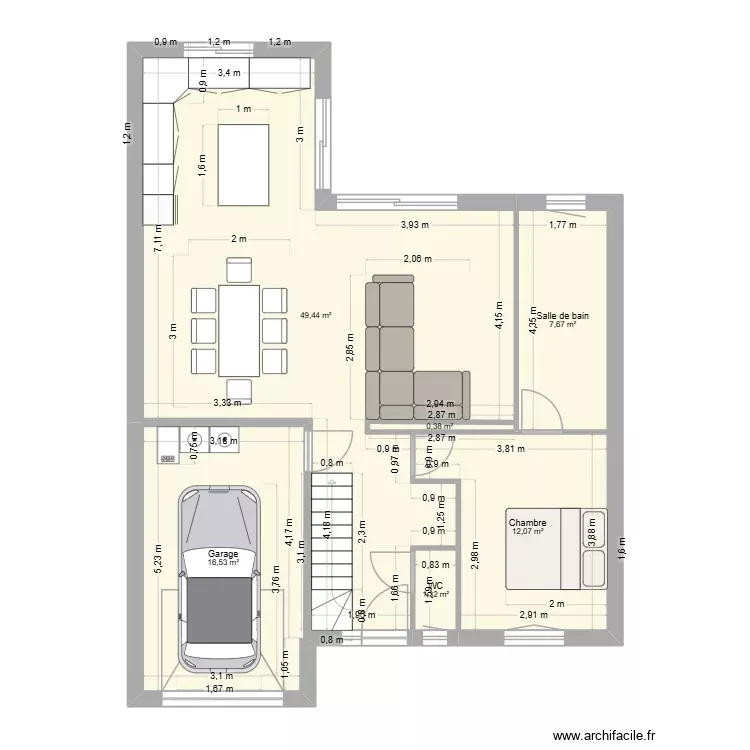 Test Anhiers VM. Plan de 6 Pièces et 87 m² Test Anhiers VM. Plan de 6 Pièces et 87 m²